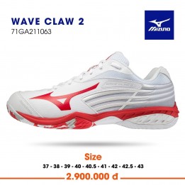 Giày cầu lông Mizuno Wave Claw 2 trắng 71GA211063